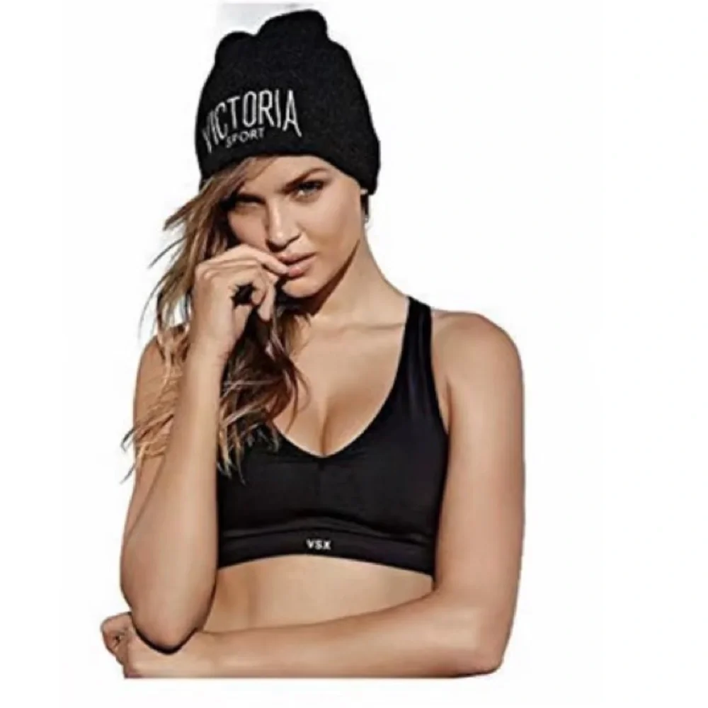 Victoria Sport Victorias Secret Black Beanie One Size